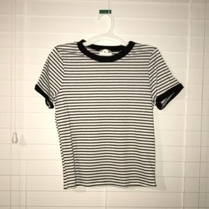 Black and white striped shirt